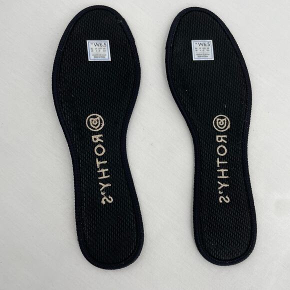 Rothy’s The Flat in Black Zebra Neutral Tapue Tan Printed Sustainable Flats 6.5 - Picture 8 of 15